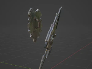Iron Gunlance - Monster Hunter World 3D Model