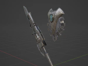 Iron Gunlance - Monster Hunter World 3D Model