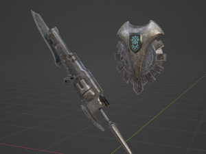 Iron Gunlance - Monster Hunter World Modelo 3D