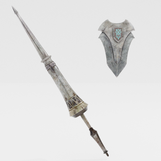 Iron Lance - Monster Hunter World Modelo 3D .c4d .max .obj .3ds .fbx .stl .blend 