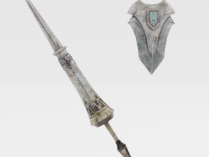 Iron Lance - Monster Hunter World 3D Model