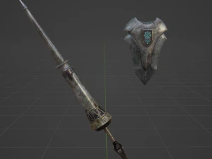 Iron Lance - Monster Hunter World 3D Model