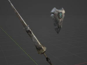 Iron Lance - Monster Hunter World 3D Model