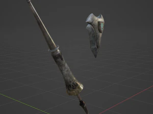 Iron Lance - Monster Hunter World 3D Model