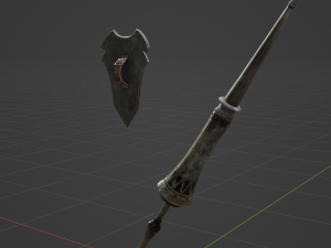 Iron Lance - Monster Hunter World Modelo 3D