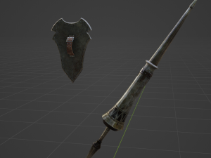 Iron Lance - Monster Hunter World Modelo 3D