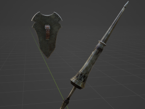 Iron Lance - Monster Hunter World Modelo 3D