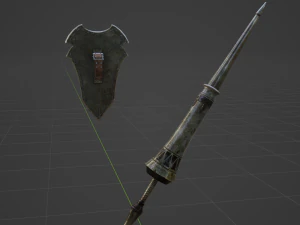 Iron Lance - Monster Hunter World 3D Model