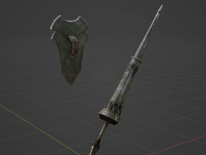 Iron Lance - Monster Hunter World 3D Model