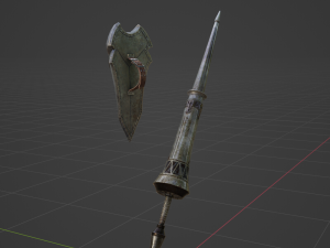 Iron Lance - Monster Hunter World Modelo 3D