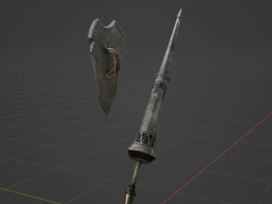Iron Lance - Monster Hunter World 3D Model
