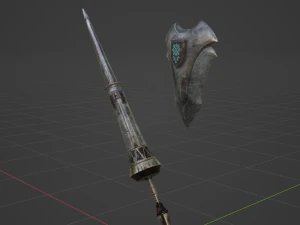 Iron Lance - Monster Hunter World 3D Model