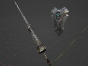 Iron Lance - Monster Hunter World 3D Model