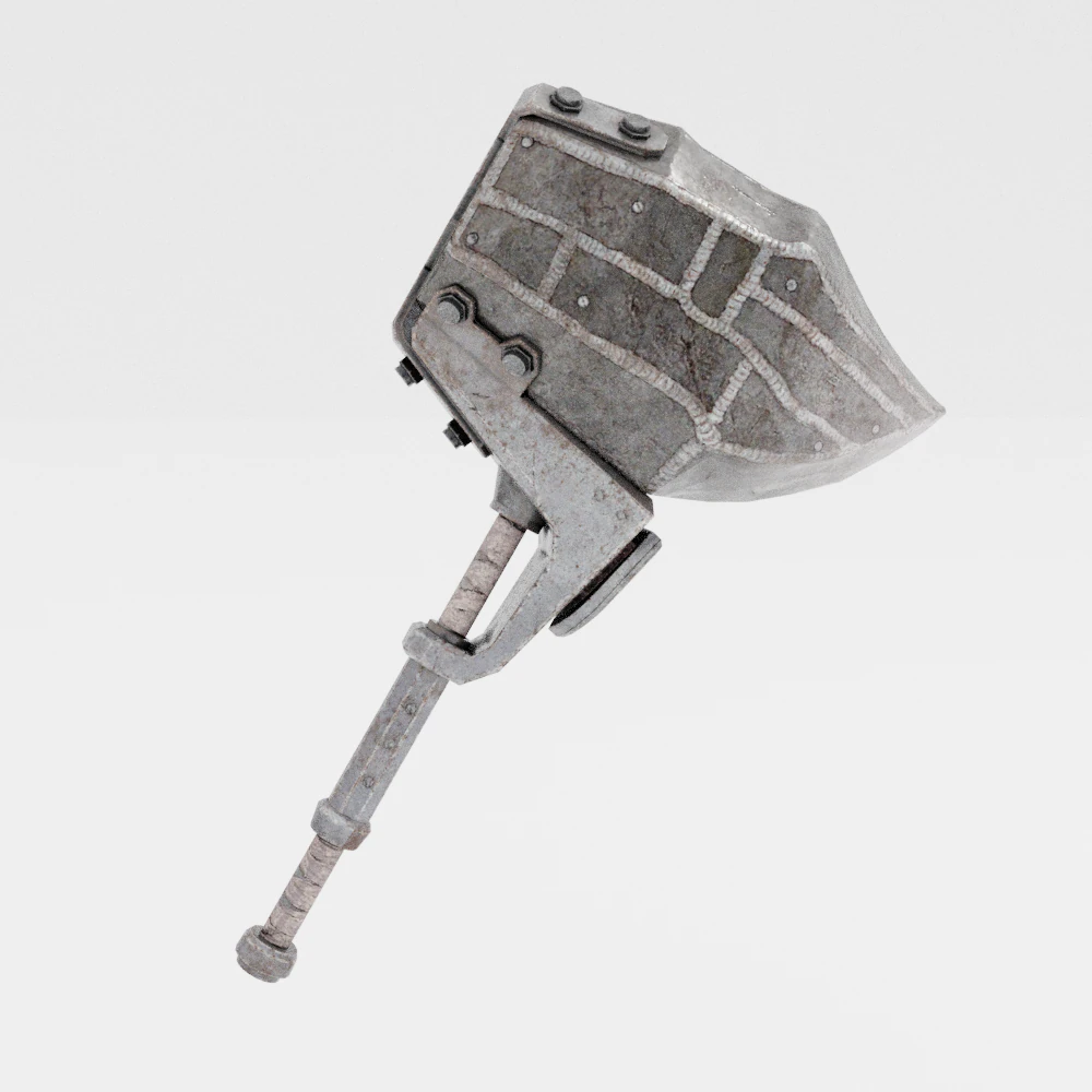 Iron Hammer - Monster Hunter World 3D Model .c4d .max .obj .3ds .fbx .stl .blend