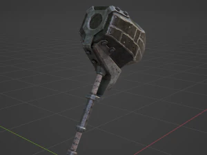 Iron Hammer - Monster Hunter World 3D Model