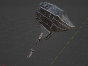 Iron Hammer - Monster Hunter World 3D Model