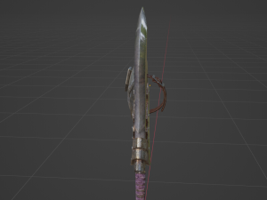 Hunters Knife Sword and Shield - Monster Hunter World 3D Модель