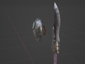 Hunters Knife Sword and Shield - Monster Hunter World 3D Модель