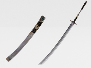 Iron Katana - Monster Hunter World 3D Model