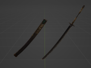 Iron Katana - Monster Hunter World Modelo 3D
