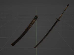 Iron Katana - Monster Hunter World 3D Model