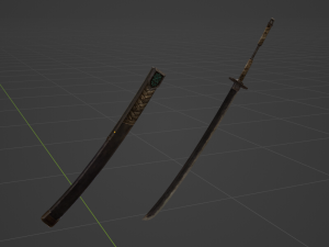 Iron Katana - Monster Hunter World Modelo 3D