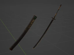 Iron Katana - Monster Hunter World 3D Model