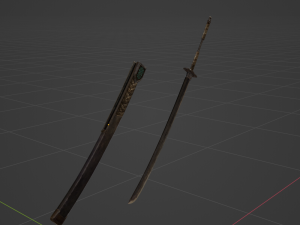 Iron Katana - Monster Hunter World Modelo 3D