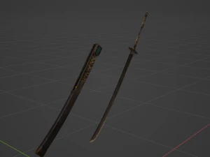 Iron Katana - Monster Hunter World 3D Model