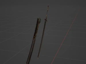 Iron Katana - Monster Hunter World 3D Model