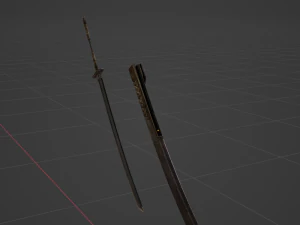 Iron Katana - Monster Hunter World 3D Model