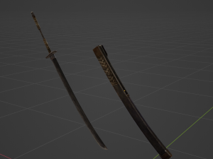 Iron Katana - Monster Hunter World Modelo 3D