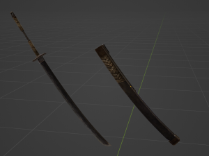 Iron Katana - Monster Hunter World Modelo 3D