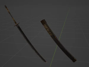 Iron Katana - Monster Hunter World 3D Model