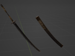 Iron Katana - Monster Hunter World Modelo 3D
