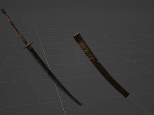 Iron Katana - Monster Hunter World 3D Model