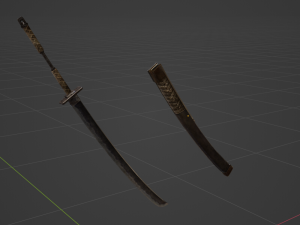 Iron Katana - Monster Hunter World Modelo 3D