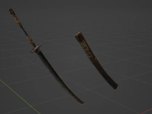 Iron Katana - Monster Hunter World 3D Model