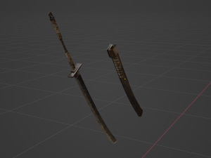 Iron Katana - Monster Hunter World Modelo 3D