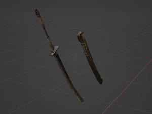 Iron Katana - Monster Hunter World 3D Model