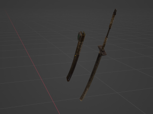 Iron Katana - Monster Hunter World Modelo 3D