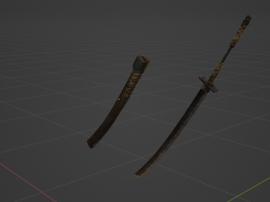 Iron Katana - Monster Hunter World Modelo 3D