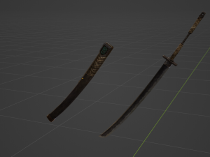 Iron Katana - Monster Hunter World Modelo 3D