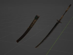 Iron Katana - Monster Hunter World 3D Model