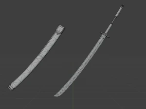 Iron Katana - Monster Hunter World 3D Model
