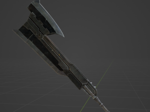 Proto Iron Axe - Monster Hunter World 3D Model