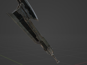 Proto Iron Axe - Monster Hunter World 3D Model