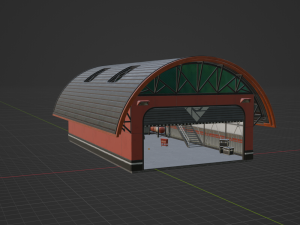 Hangar - Fortnite Model 3D