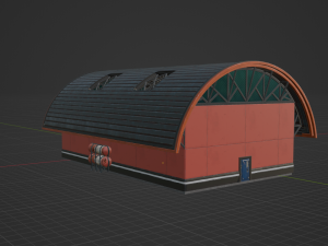 Hangar - Fortnite Model 3D