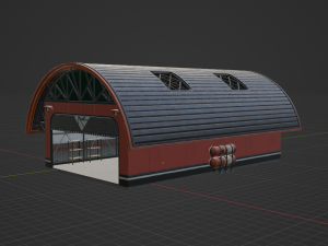 Hangar - Fortnite Model 3D